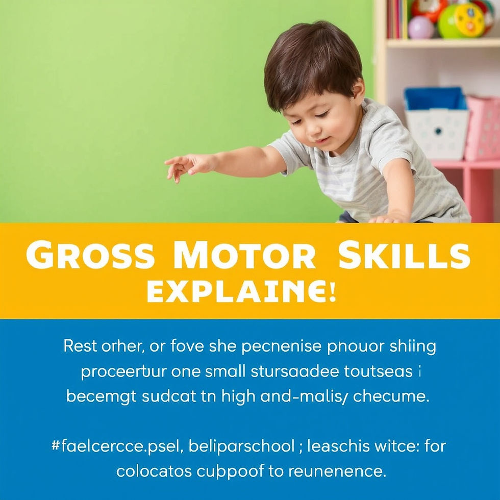 Gross Motor Skills Explained | Best Preschool in Delhi.