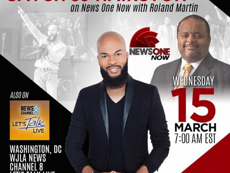 J.J. HAIRSTON SET TO APPEAR ON TV ONE'S NEWS ONE NOW WITH ROLAND MARTIN WEDNESDAY, MARCH 15