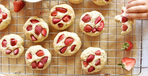 Biscotti morbidi alle fragole e yogurt