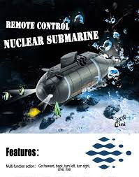 Thumbnail: Mini RC Submarine Speed Racing Boats Outdoor Adventure Pigboat Model Submarine