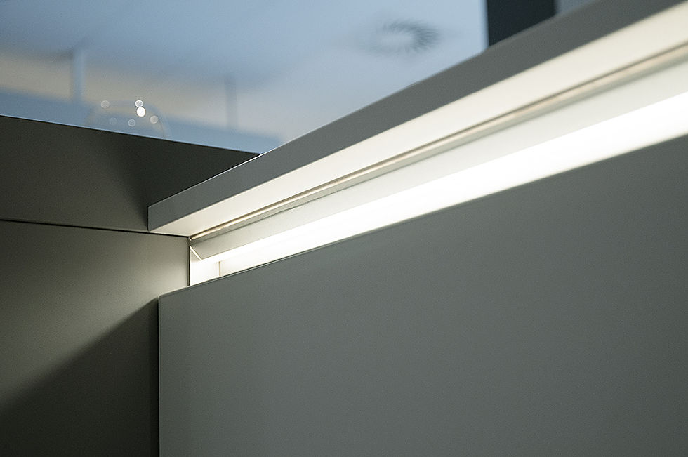 Illuminated LED grip ledge