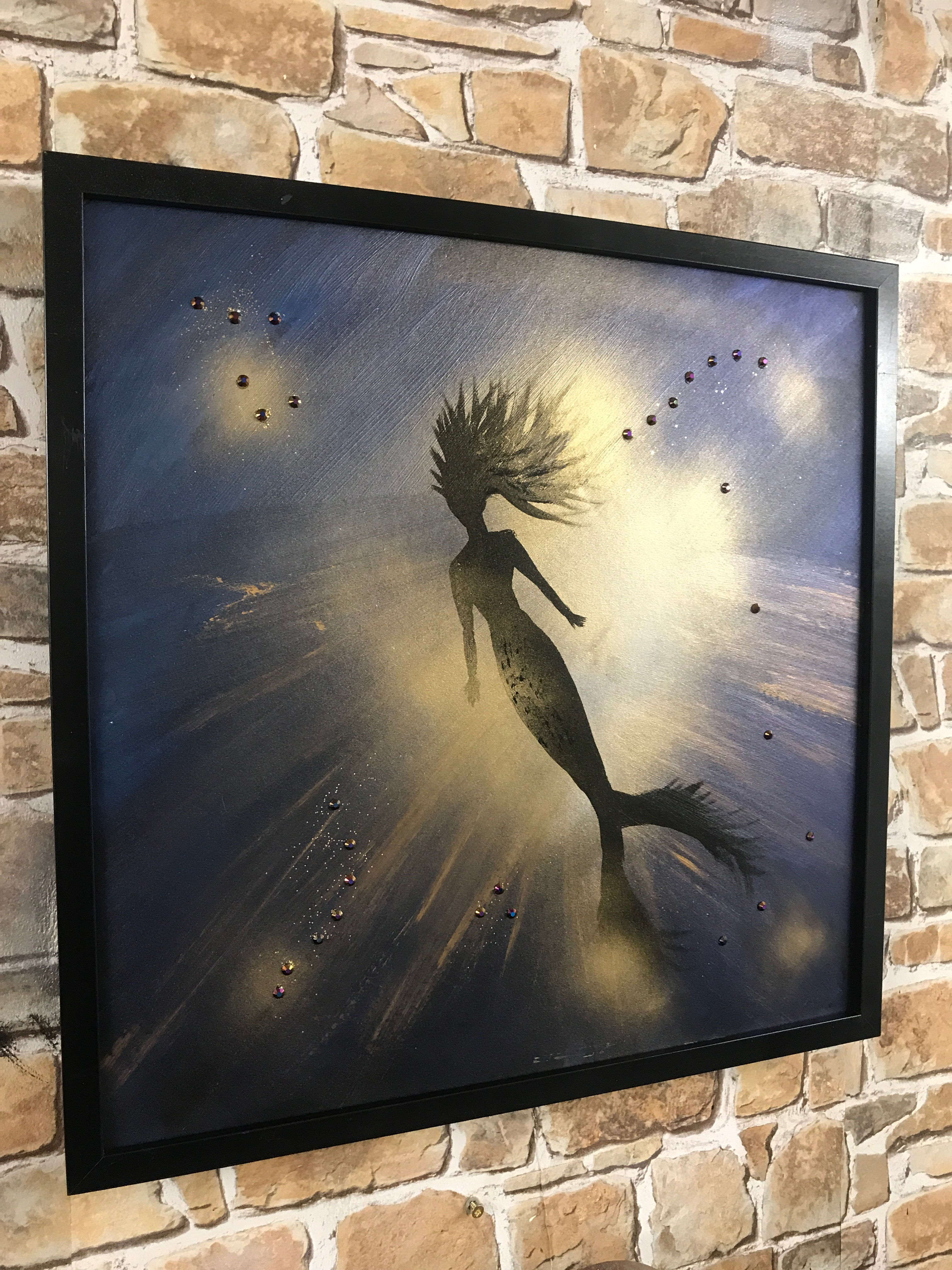 UNDER SEA MERMAID1-50x50cms ACRYLIC