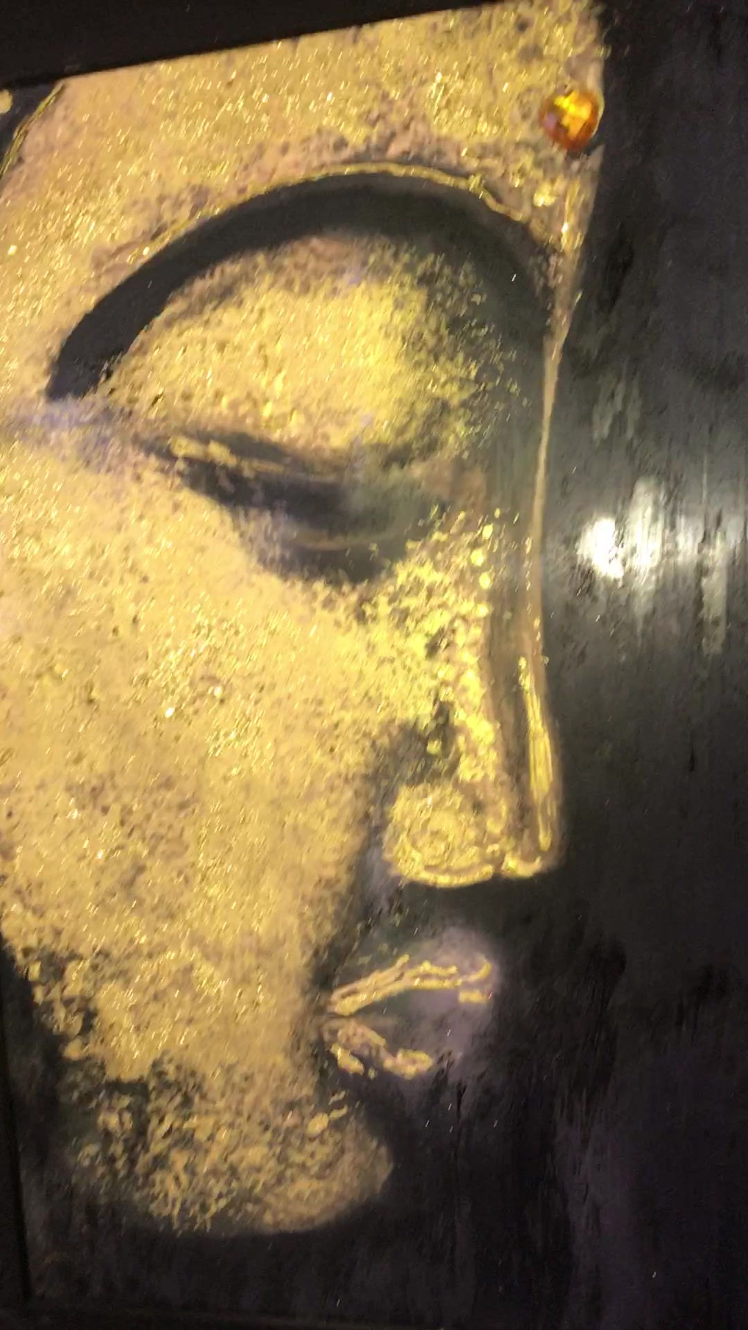 GOLDEN BUDDHA 1....43x33cms