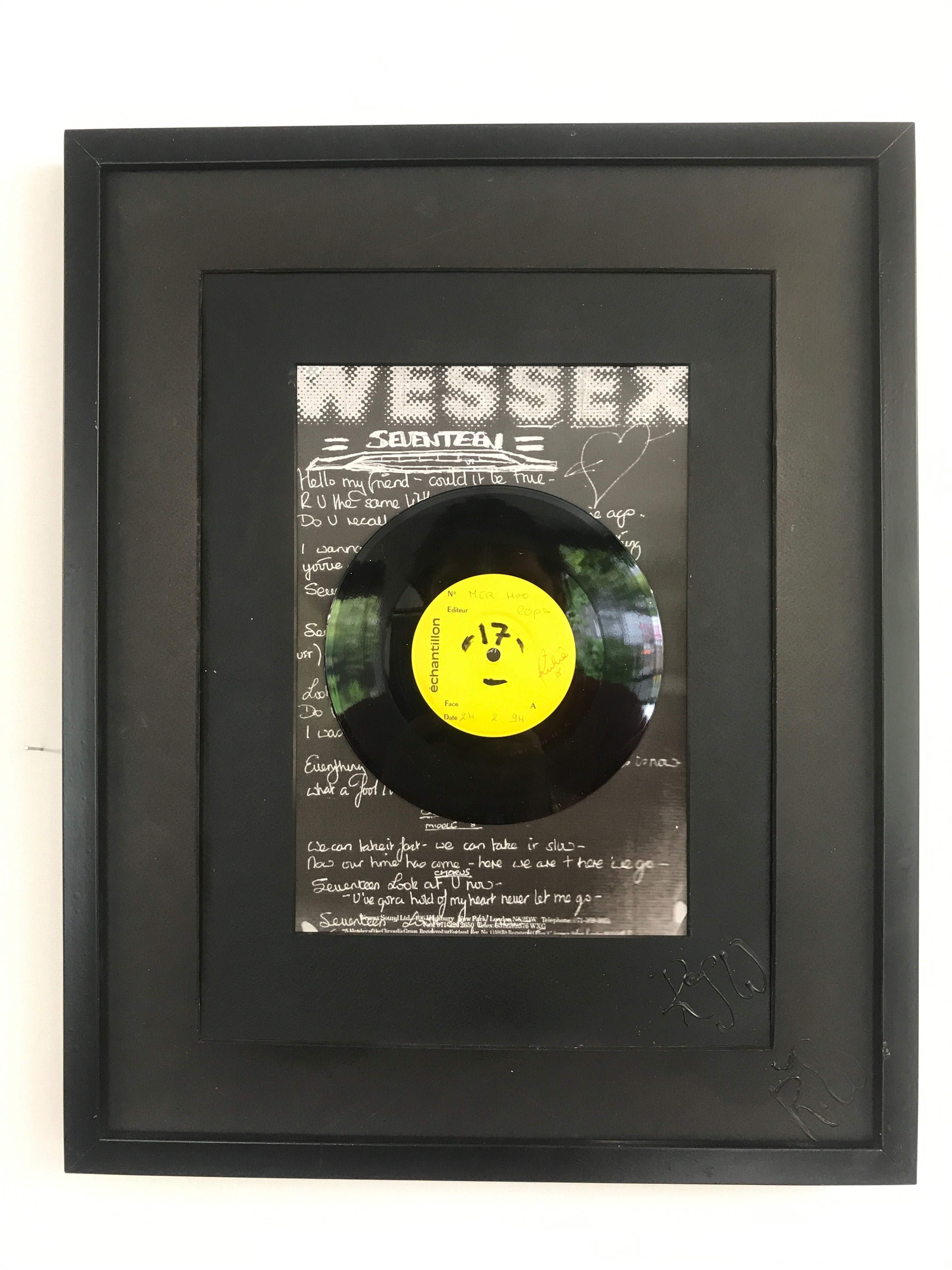 RARE LET LOOSE 7'' TEST PRESSING OF 17-ORIGINAL 53X43CMS FRAME
