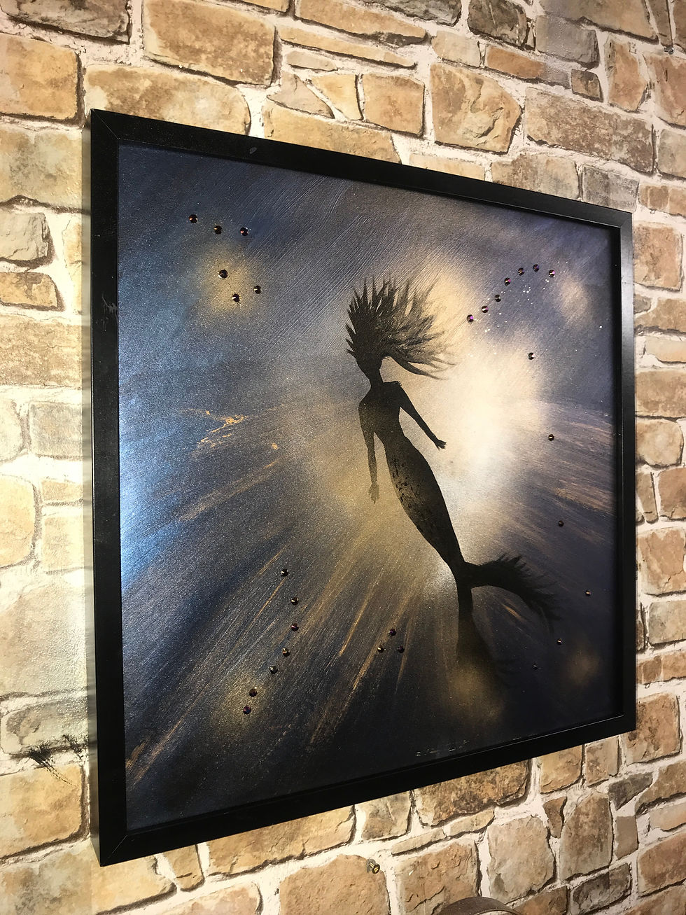 Thumbnail: UNDER SEA MERMAID1-50x50cms ACRYLIC