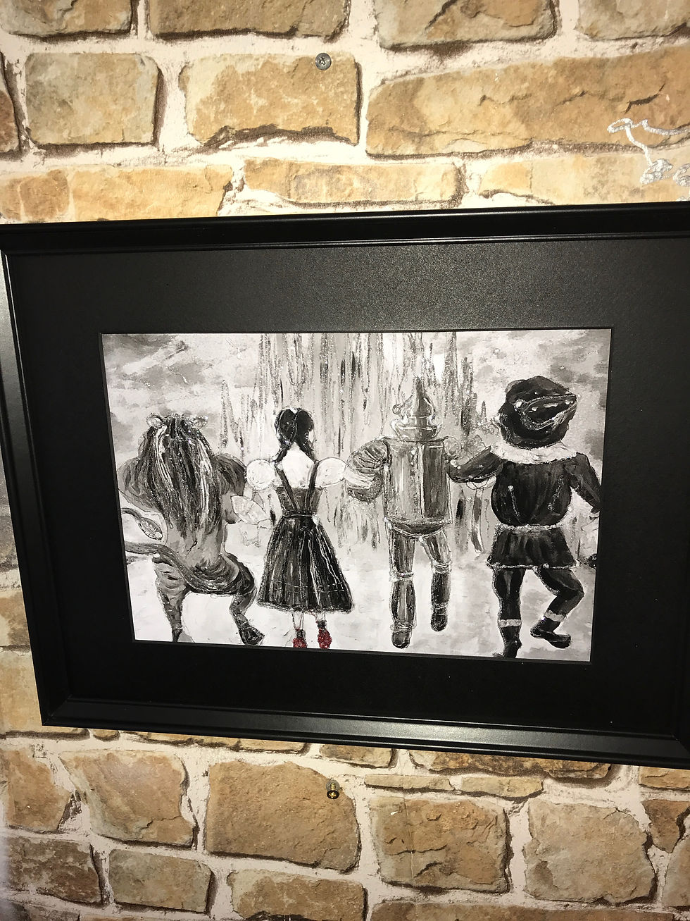Thumbnail: WIZARD OF OZ NEARLY THERE VARIOUS.43x33cms in frame