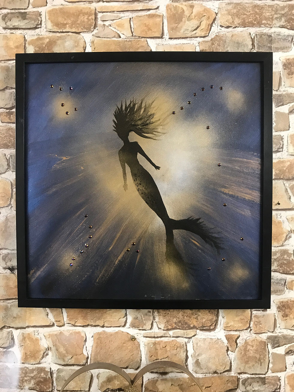 Thumbnail: UNDER SEA MERMAID1-50x50cms ACRYLIC