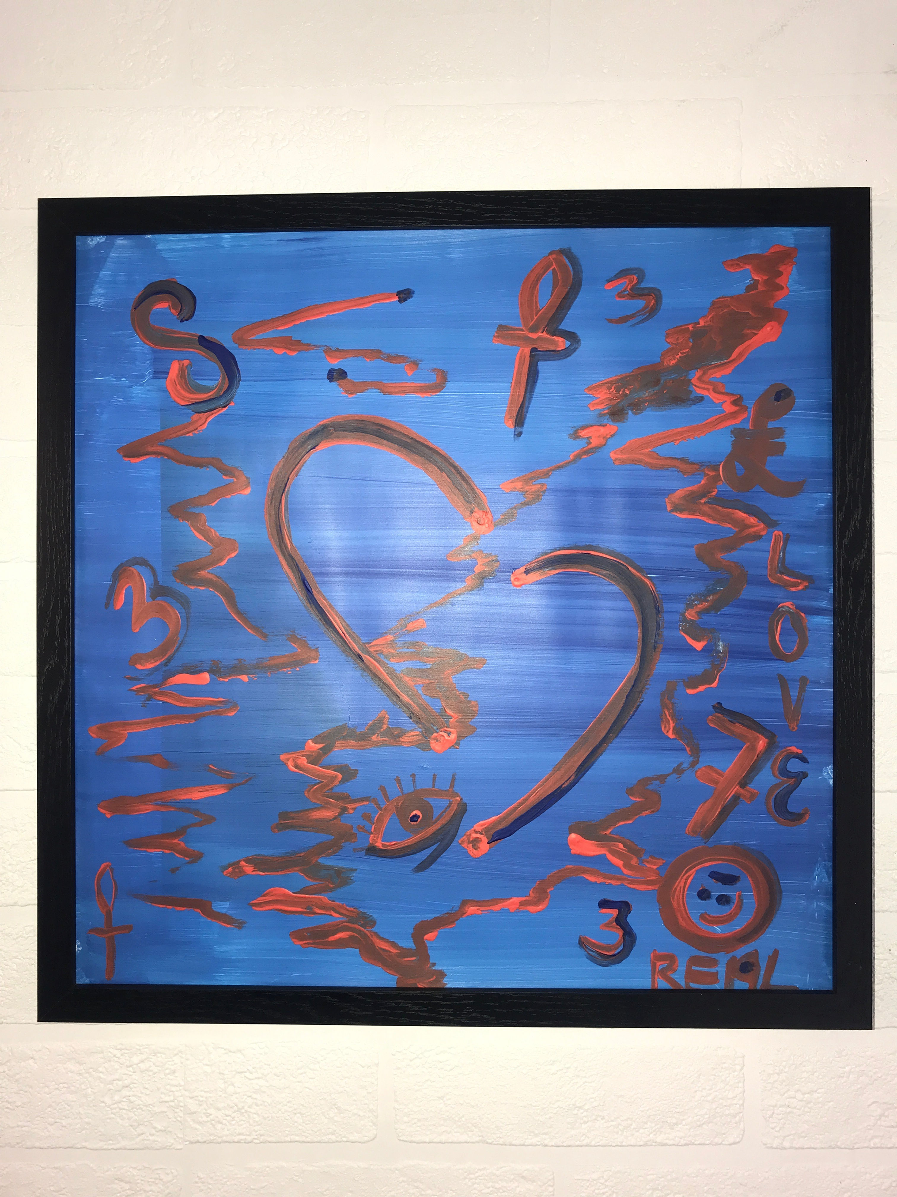 AB'LUCKY HEARTS 1-43X43cms ORIGINAL ACRYLIC PAINTING