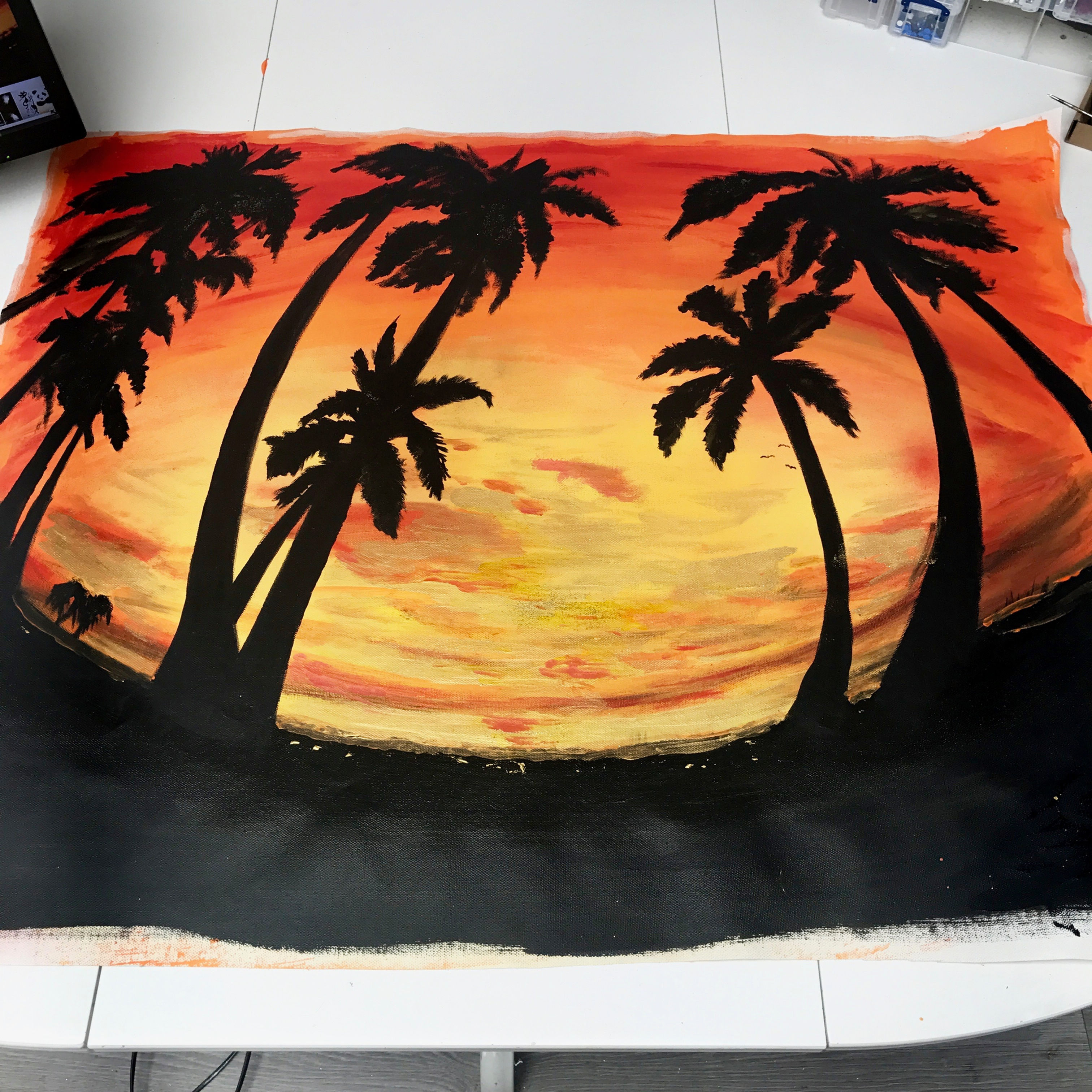AUSTRALIAN SUNSET 1LARGE CANVAS 36x29''