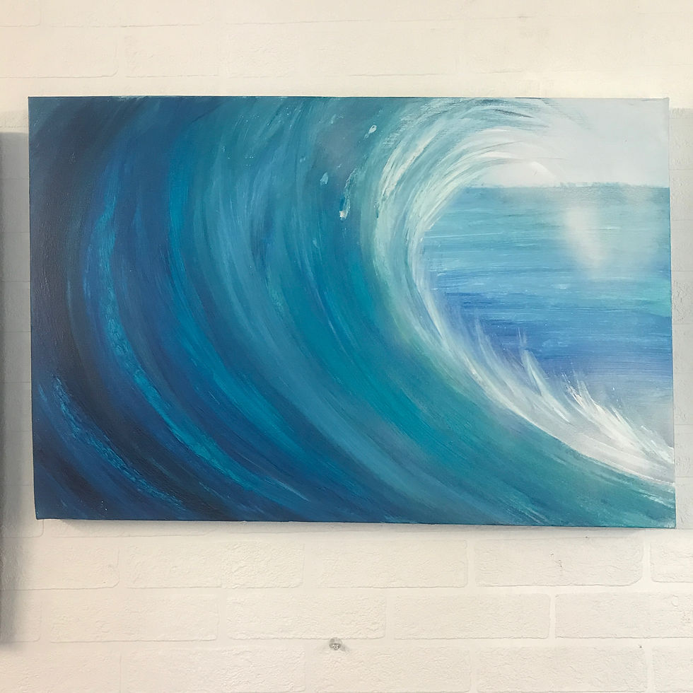 Thumbnail: OCEANA THREE-76X51X4cms CANVAS