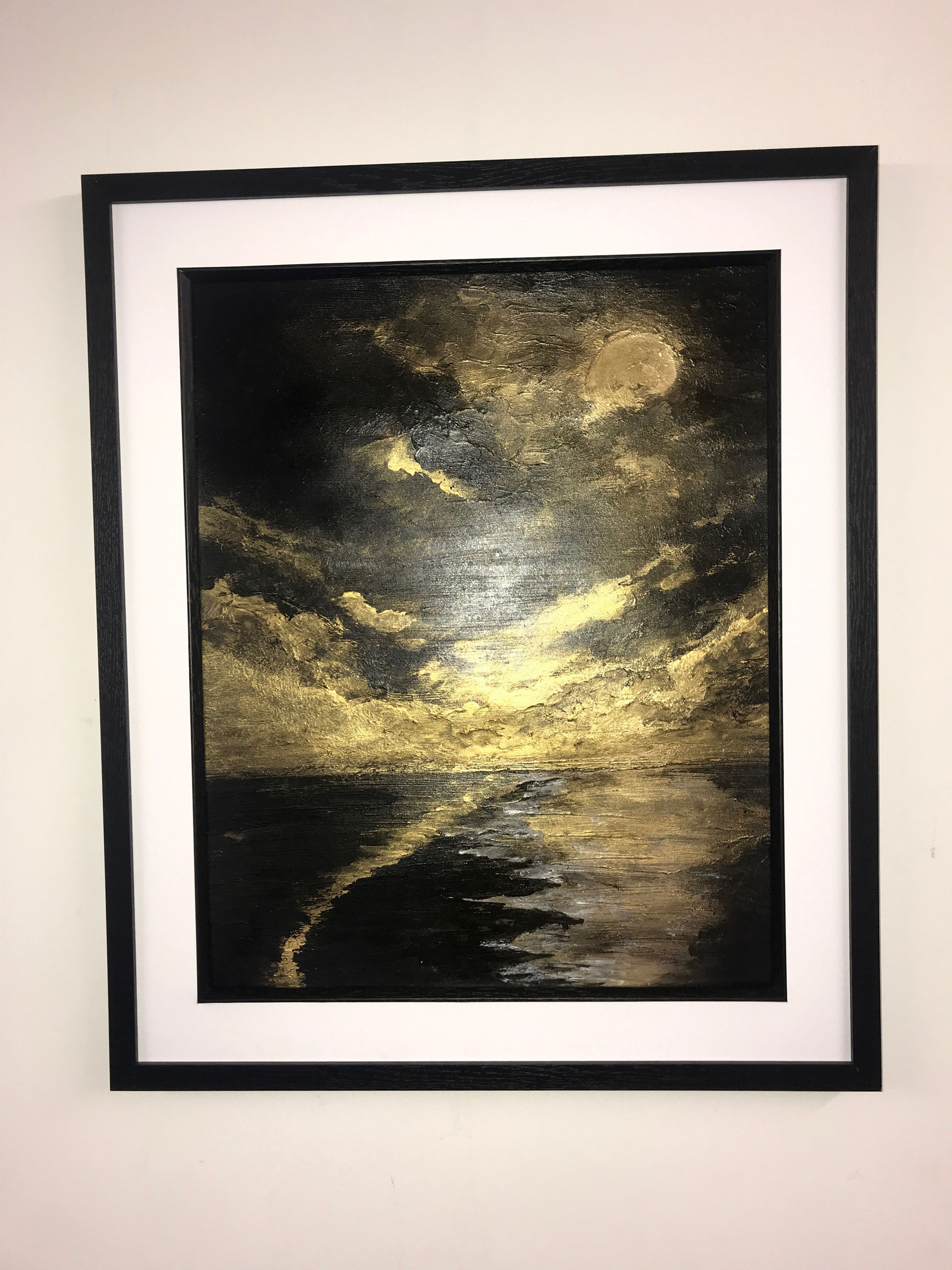 GOLDEN MOONPATH 4-original painting-63x53cms