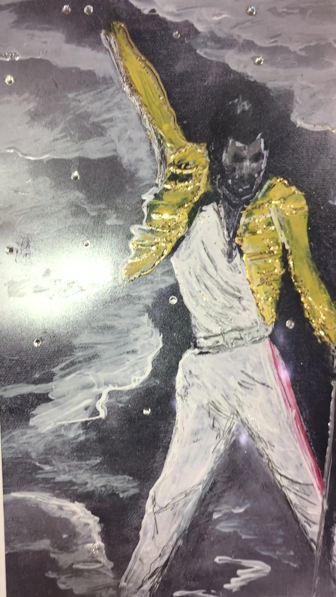 FREDDIE LOOKING DOWN 1....43x33cms in frame
