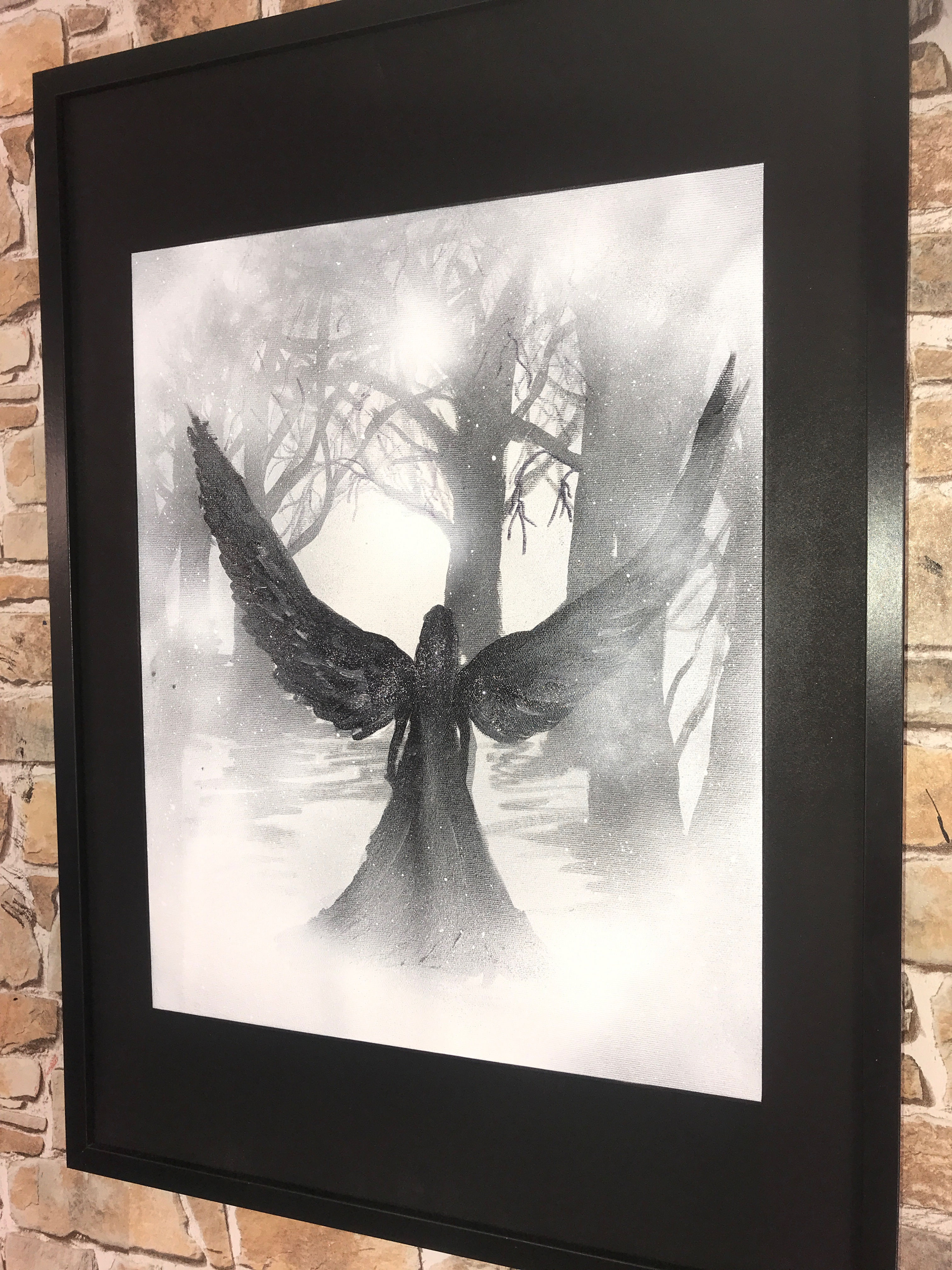 MISTY FOREST ANGEL 2 73X53CMS ACRYLIC