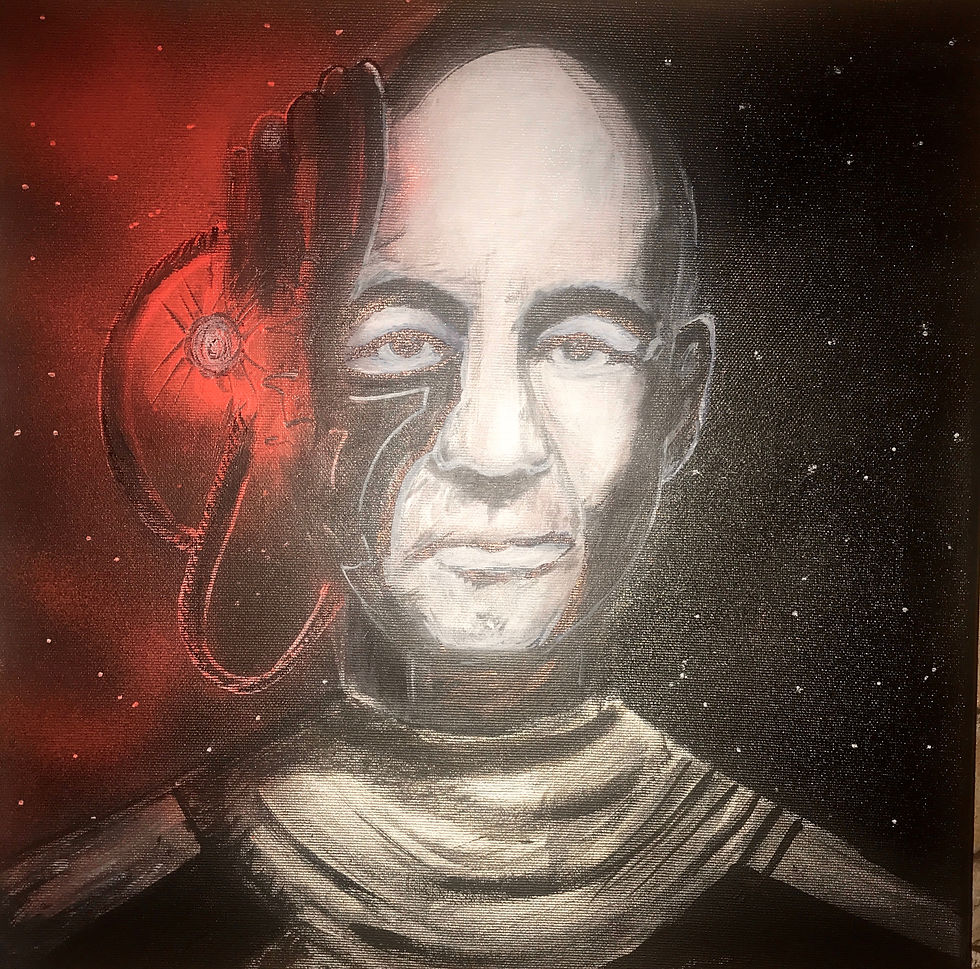 Thumbnail: PICARD ONE  STAR TREK  -40x40cms in frame