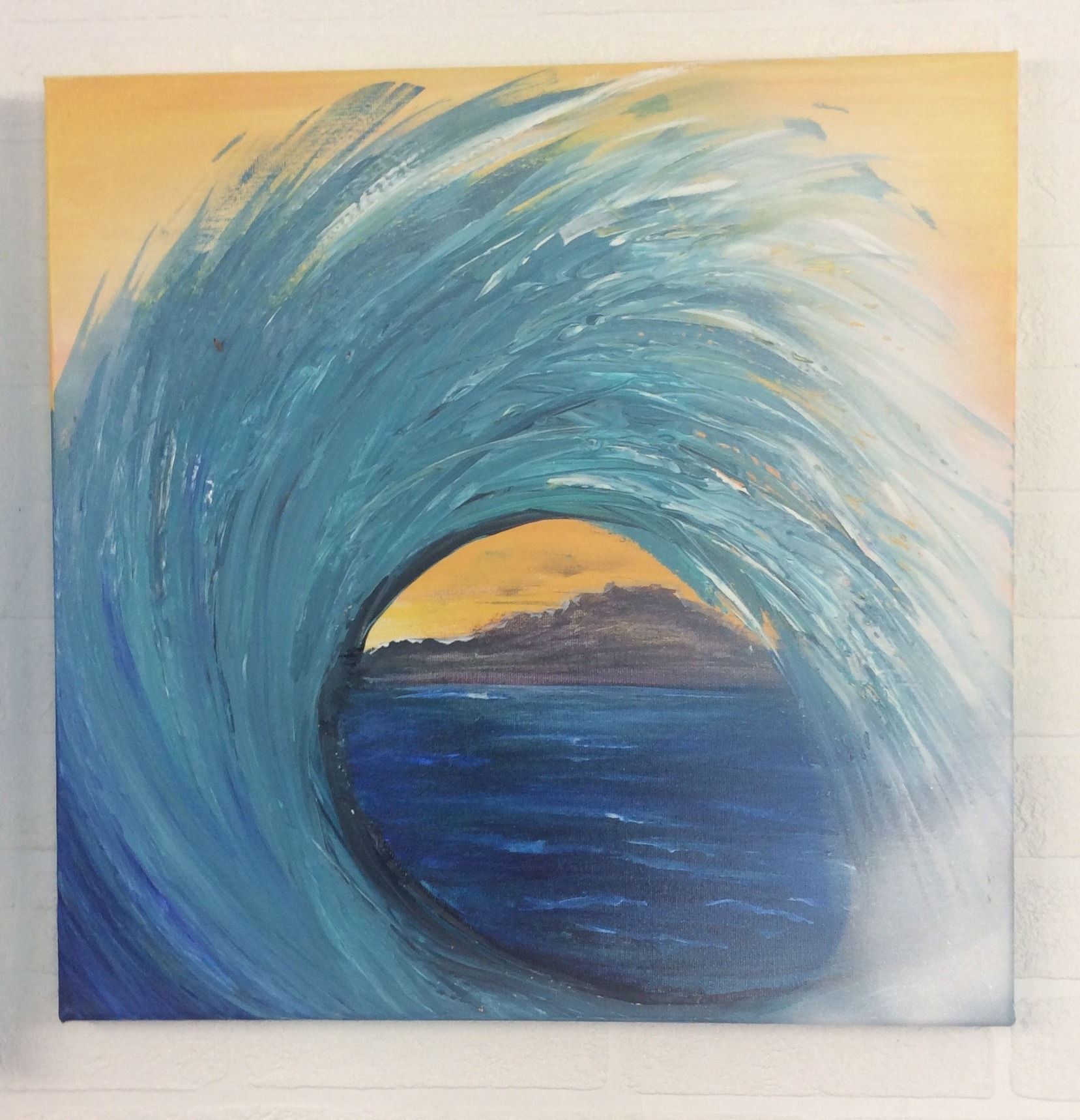 OCEANA FOUR-40X40X3cms CANVAS