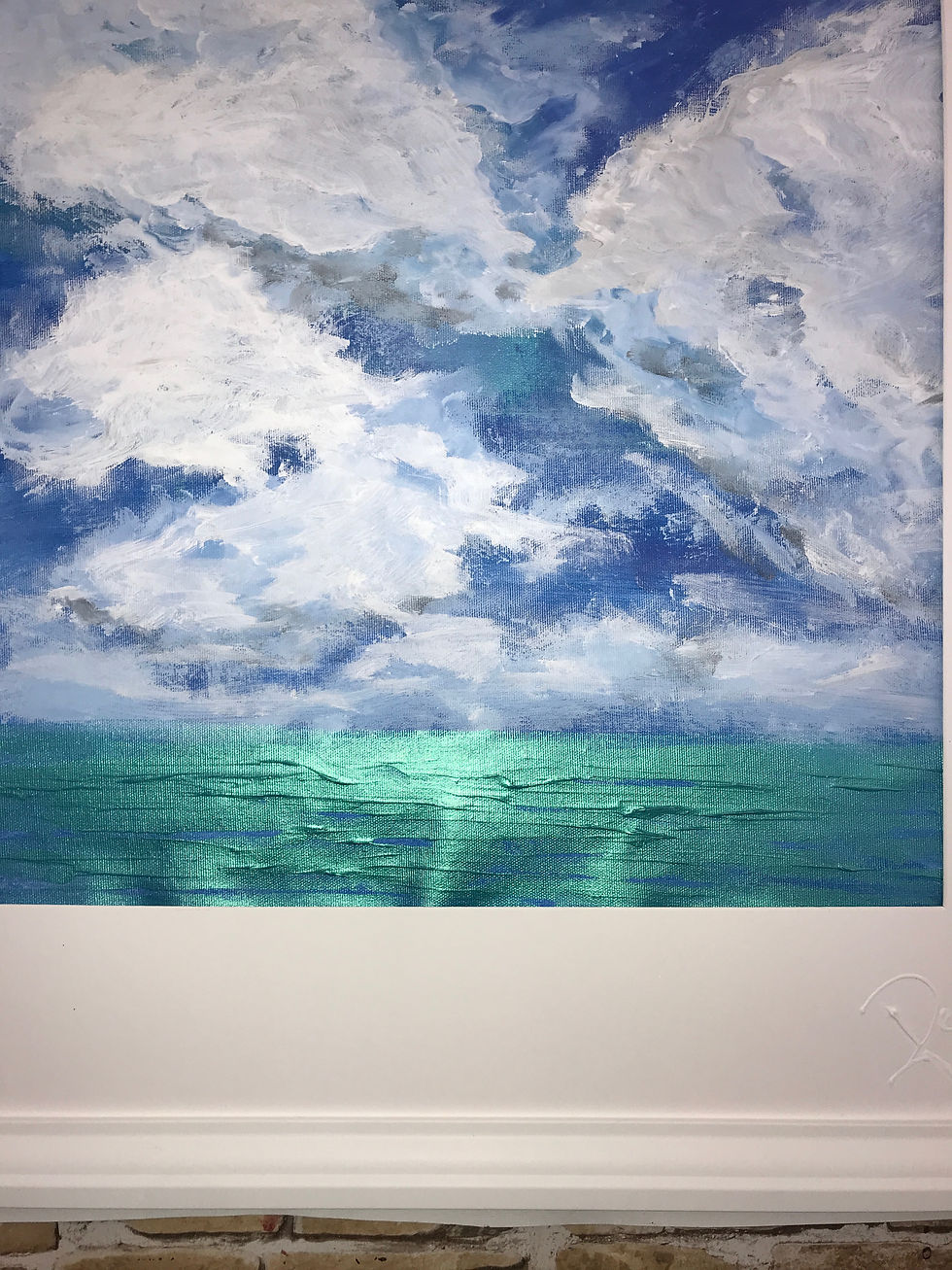 Thumbnail: BLUE SKIES 1-ORIGINAL PAINTING-98X68cms