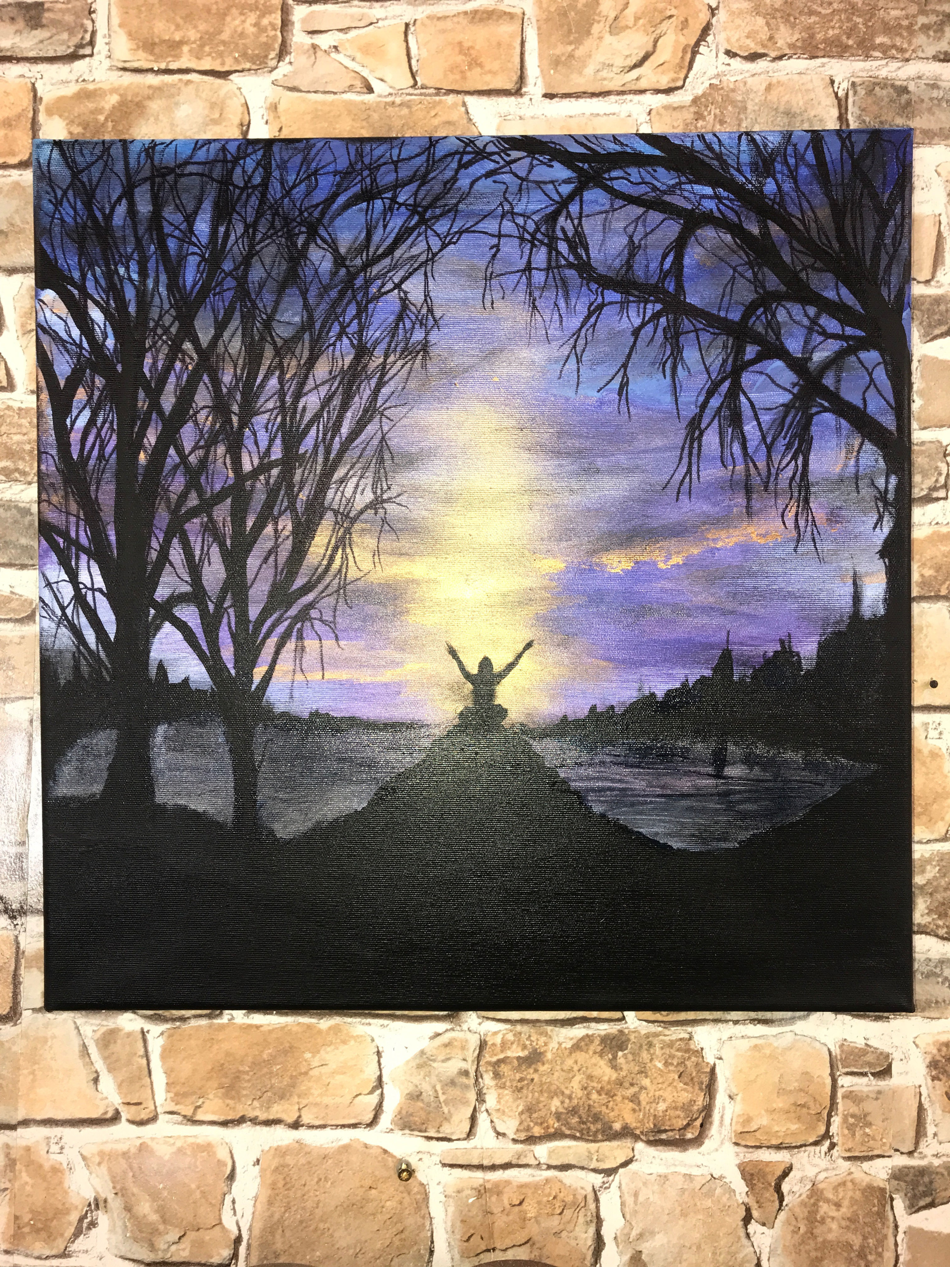 MY FAVOURITE HILL 2-50X50X5CMS ACRYLIC CANVAS