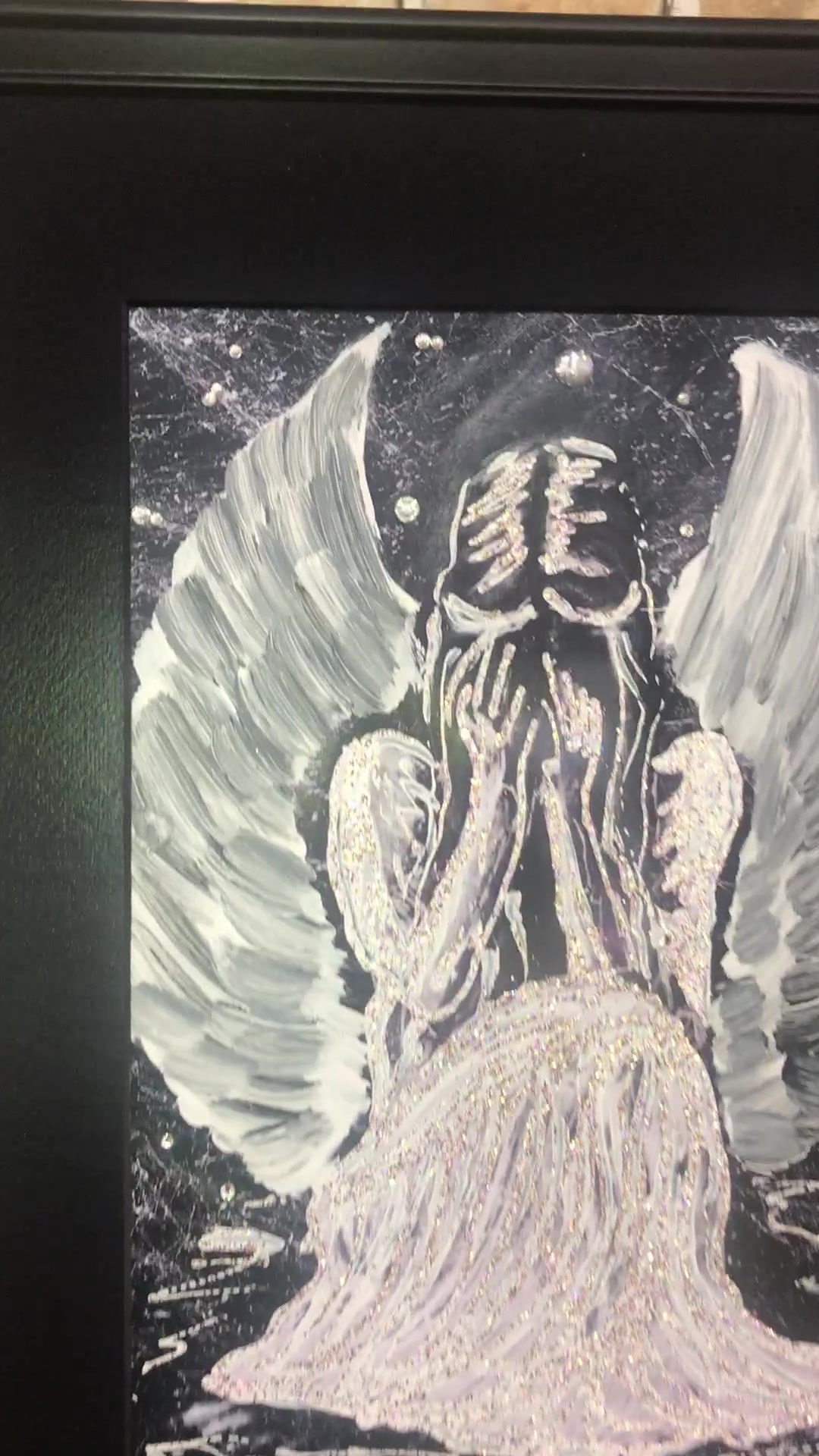EVEN ANGELS CRY 6 =...43x33cms in frame