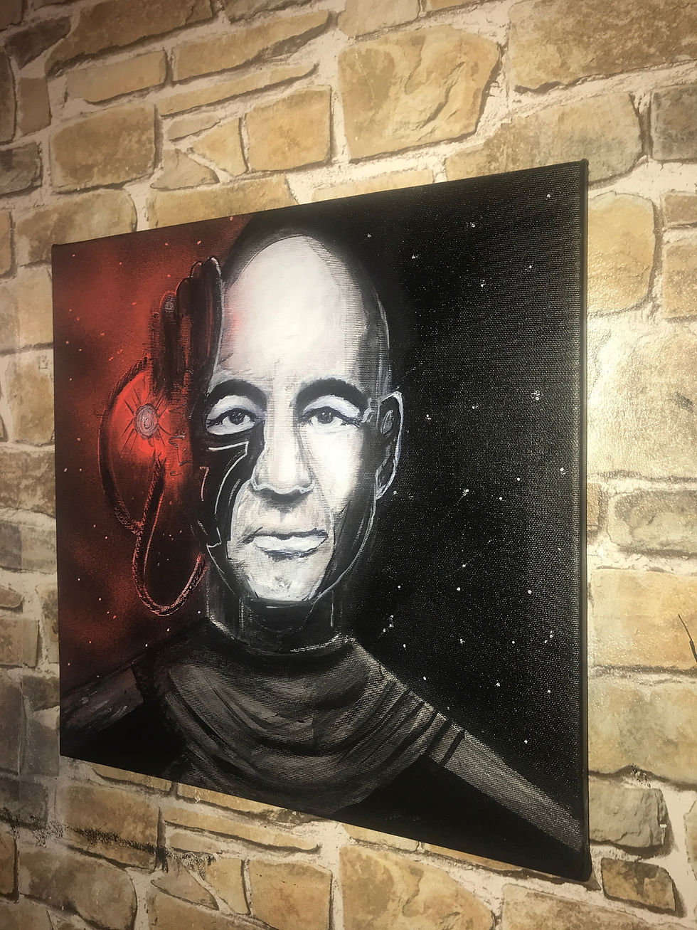 Thumbnail: PICARD ONE  STAR TREK  -40x40cms in frame