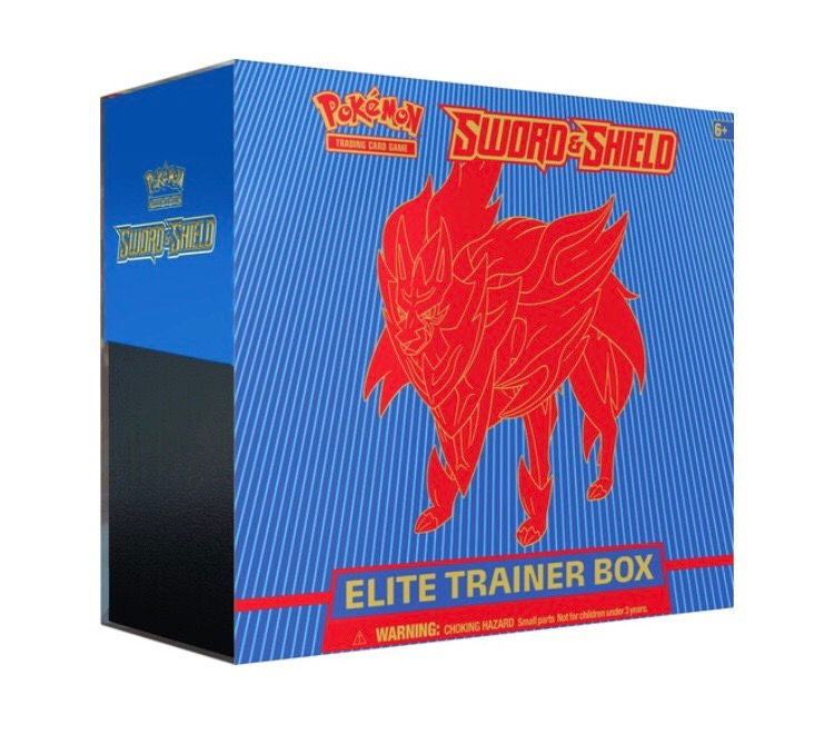 Pokemon Sword & Shield SWSH1 Base Set "Zamazenta" (Shield) Elite Trainer Box