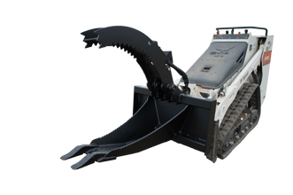 Unity Equipment is Alberta's dealer for Jenkins Iron and steel mini skid steer attachments, mini skid steer stump grapple. Fits mini skid steers including Bobcat MT50, Bobcat MT100, Bobcat MT125, Kubota SCL1000, Vermeer CTX160, CTX100, CTX50, S925TX, S450TX, Ditch Witch SK600, SK800, SK1050, SK1550, SK3000, and many other mini skid steer brands. The mini skid steer stump grapple is ideal for mini skid steers to pull out small trees, rocks, dig trenches, clear ditches, and so much more!