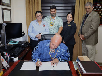 Lumbee Tribal Chairman Lowery Signs Historic Indian Child Welfare Act Legislation— Lumbee Tribal Chairman John L. Lowery has signed the “Lumbee Indian Child Welfare Act"
