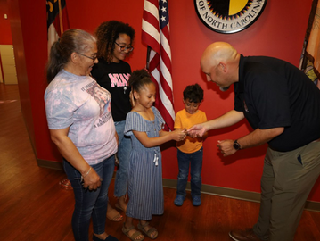 The Lumbee Tribe of N.C. wishes one of our own safe travels as she prepares to deploy oversees!