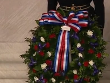 Lumbee US Army PFC Christian Oswalt Laid Wreath at Lincoln Memorial in DC