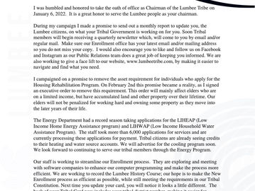 Chairman John Lowery's Monthly Report - February 2022