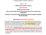 2nd RESTRICTED SOLICITATION: CONTRACTUAL SERVICES FOR LANDSCAPING Stedman