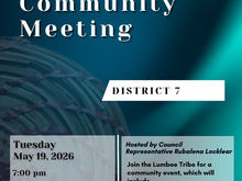 Come out throughout the month of May to learn more about Lumbee Tribal programs and events and meet your Lumbee Tribe Council Representative.
