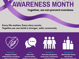 August is Overdose Awareness Month, a time dedicated to honoring lives lost to drug overdose, supporting individuals and families in recovery, and reducing the stigma of substance use.