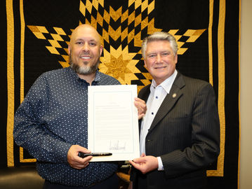 This week, the Lumbee Tribe of North Carolina received President Trump’s Executive Memorandum related to Lumbee Federal Recognition and the pen associated with signing the document.