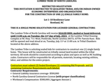 Restricted Solicitation Construction of One (1) Single Family Home-Lot 1 Resilience Lane, Rowland,NC