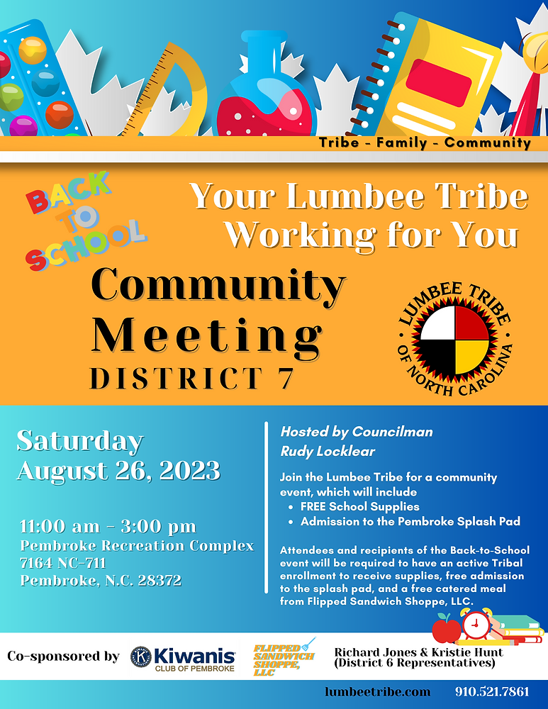 District 7 Community Meeting on Saturday, August 26 2023 from 11 am-3 ...