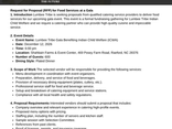Request for Proposal (RFP) for Food Services at a Gala