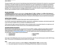 ADVERTISEMENT FOR BIDS: CANDY PARK ROAD WIDENING