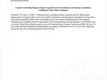 For Immediate Release: Lumbee Leadership Requests Expert Legal Review of Constitution and Gaming Amendment Compliance Under NIGC Standards