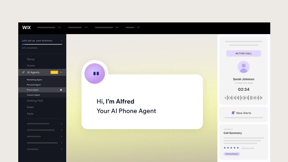 Wix Bookings: Meet Alfred, your AI Phone Agent