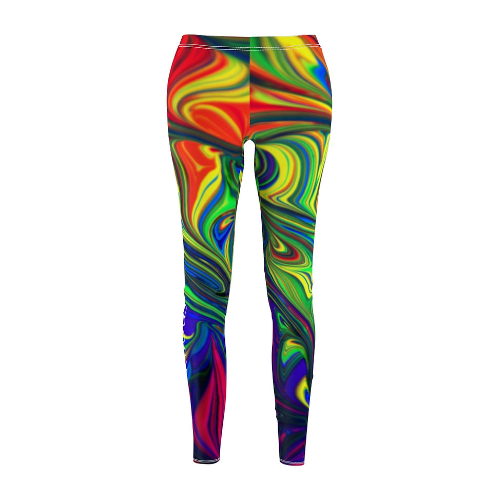 Thumbnail: Rainbow Swirl Women's Casual Leggings