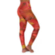 Autumn Leaves High Waisted Yoga Leggings