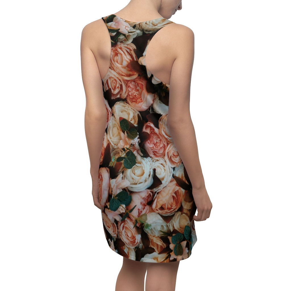 Pink Roses Women's Racerback Dress
