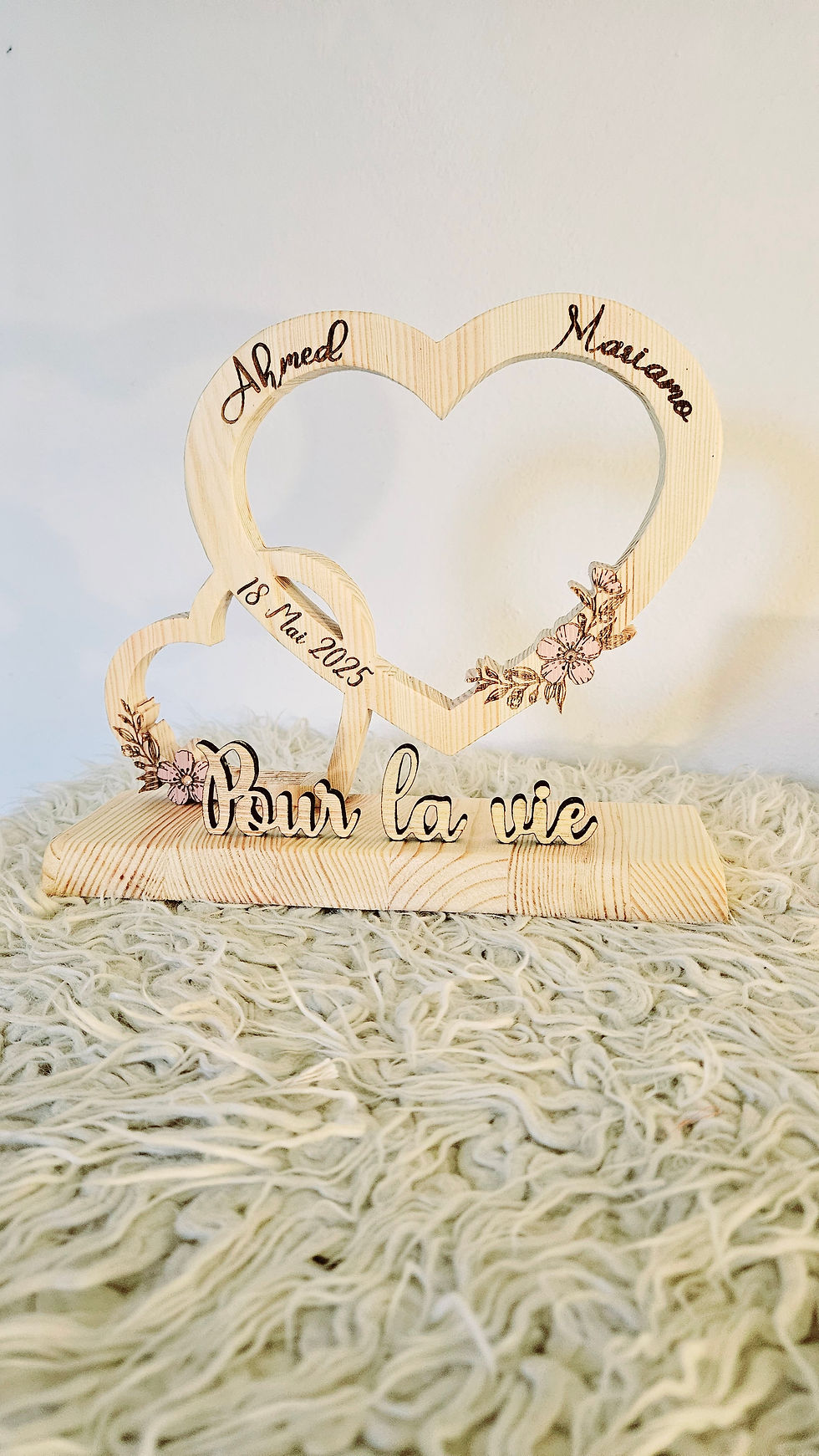 Miniature : Cœurs doubles sur socle