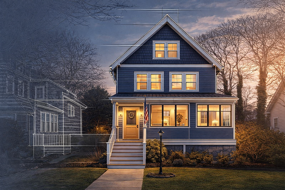 Westminster Avenue Apartments, residential design by LMCA Architecture, Massachusetts