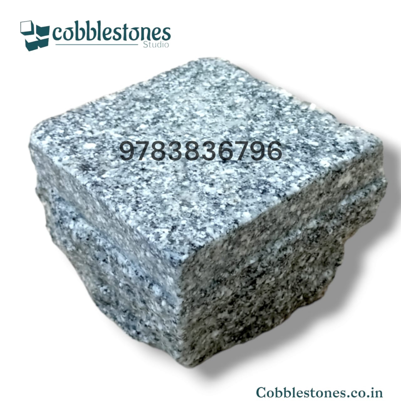 White Cobblestones in Flamed Finished