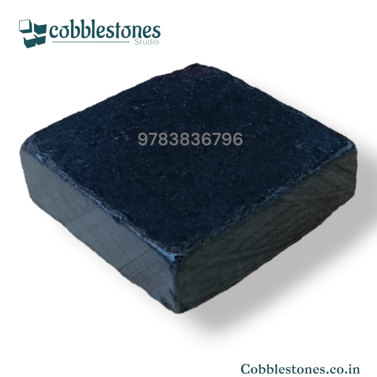 Black Cobblestone In Machine cut