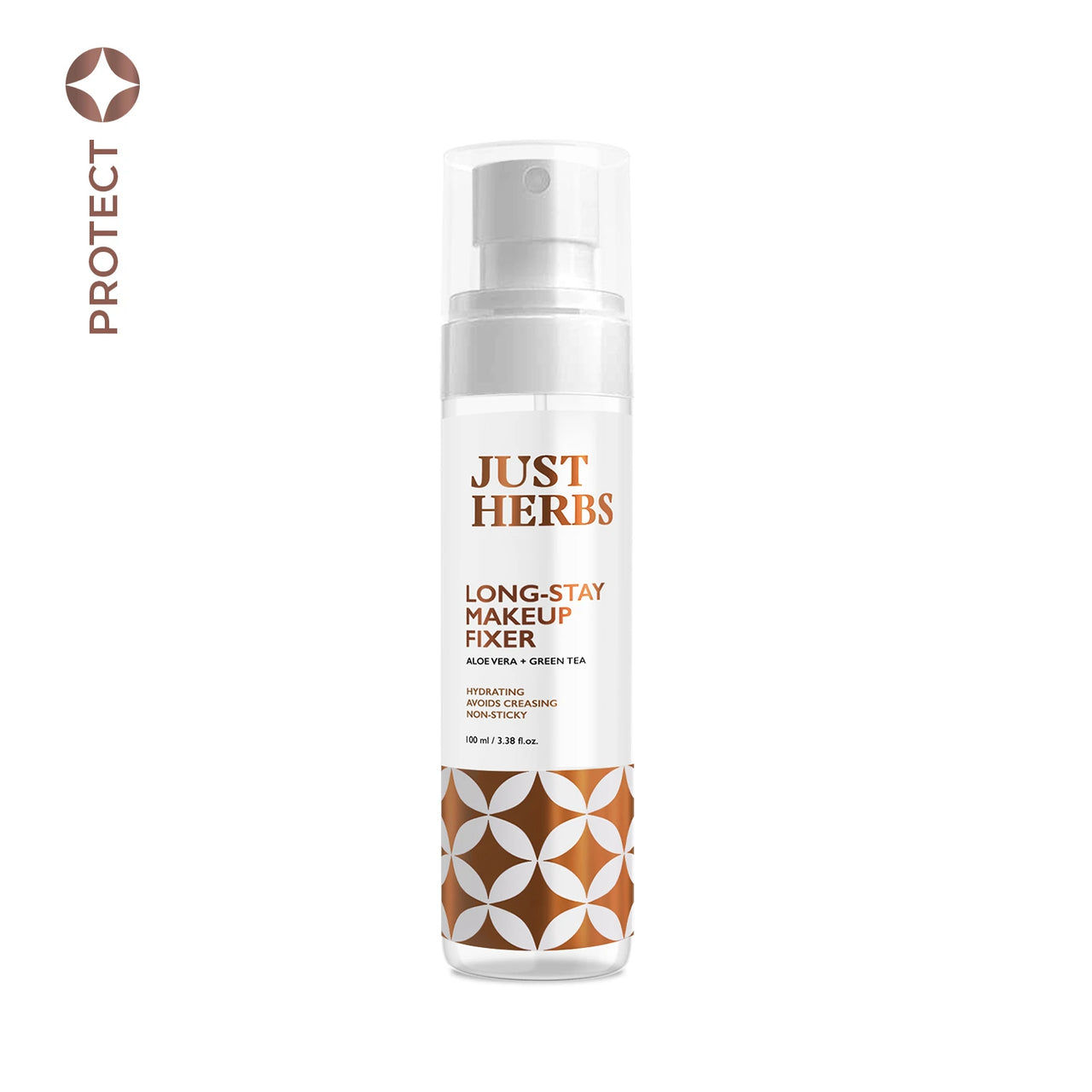 JUST HERBS Long-Stay Makeup Fixer product on white background, JeJo Stores.
