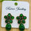 Thumbnail: Green floral earrings, Fashion Jewellery label. Bridal Jewellery North Indisn Style, elegant design.