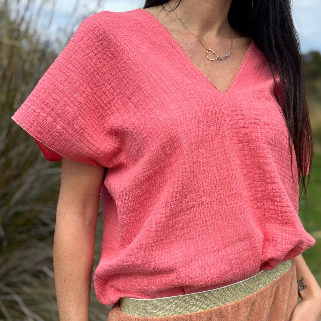 " LOU EFFET LIN " Differents coloris