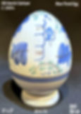 #14-70 HB-H Blue Floral Egg